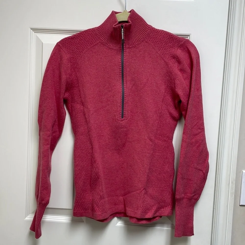 Eddie Bauer 1/2 Zip Knitted Pullover Long Sleeve Sweater